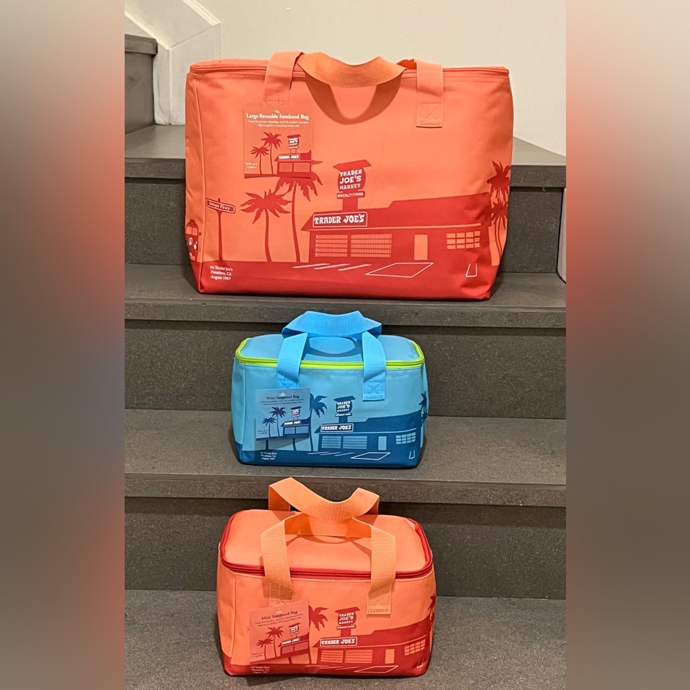 Trader Joe's Limited Edition Insulated Bags, Bundle of 3 Bags, New With Tag